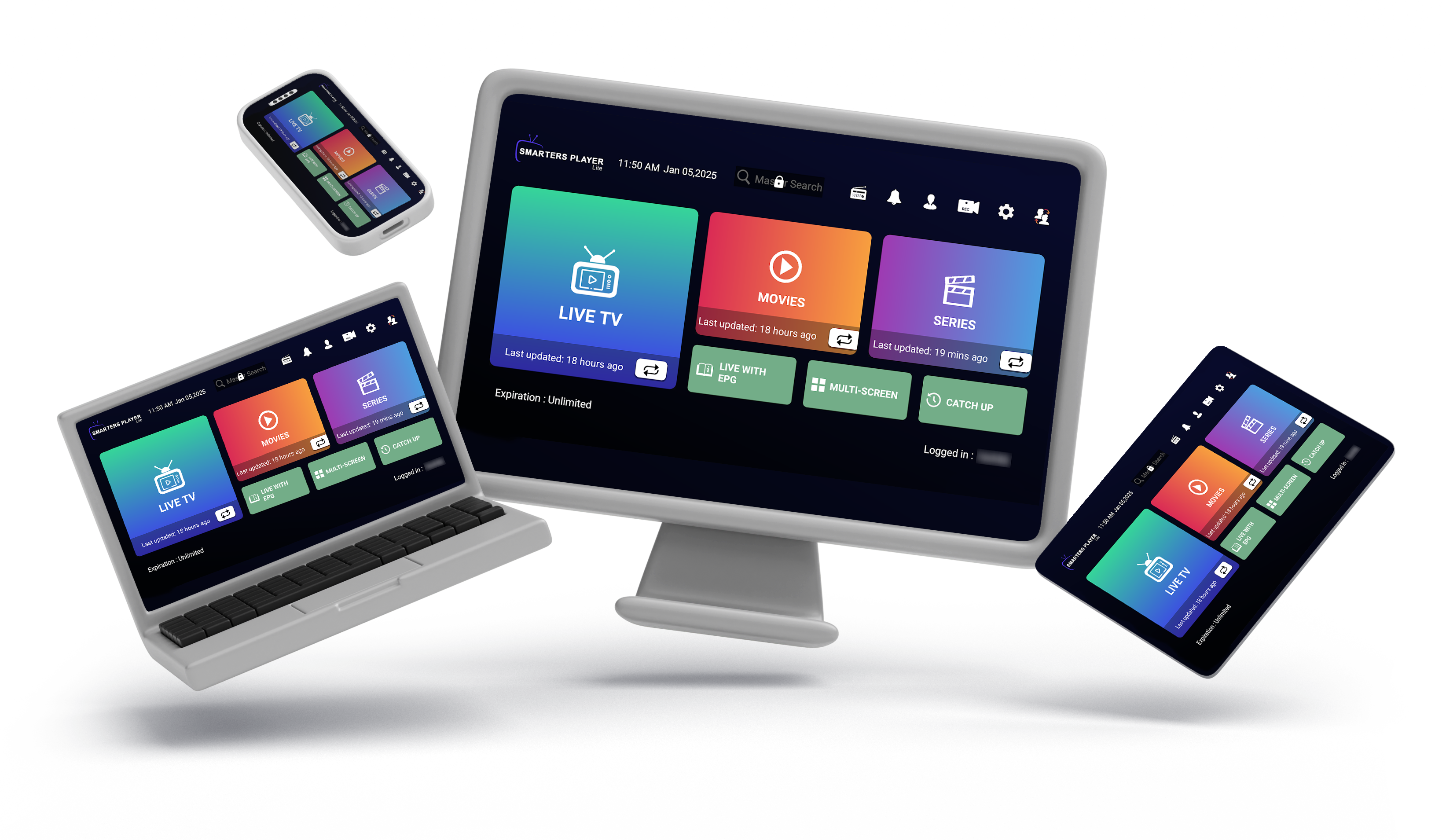 Smarters Player Lite Interface