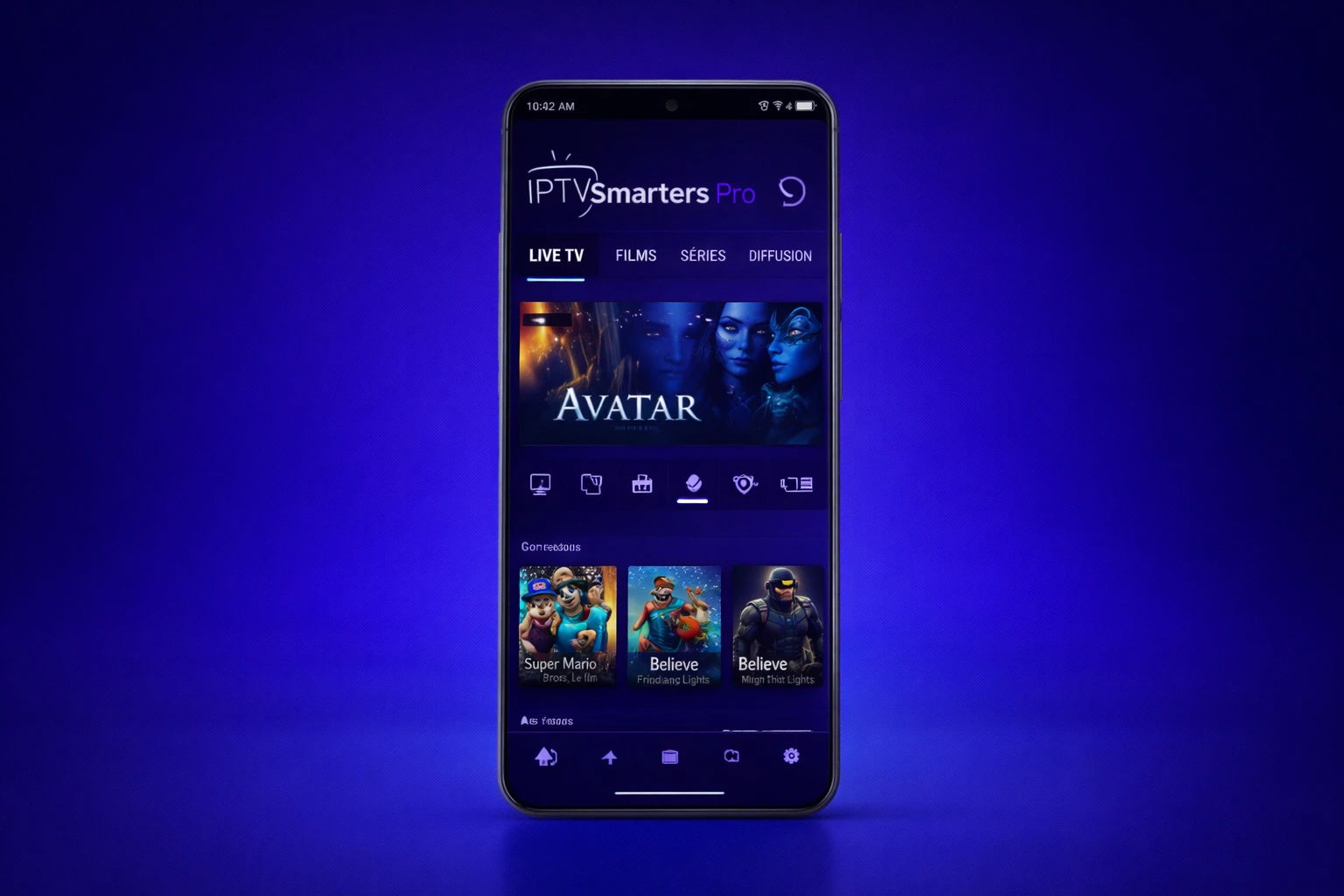 Utilisation et affichage d'IPTV Smarters Pro sur un dispositif Amazon Firestick branché à une télévision